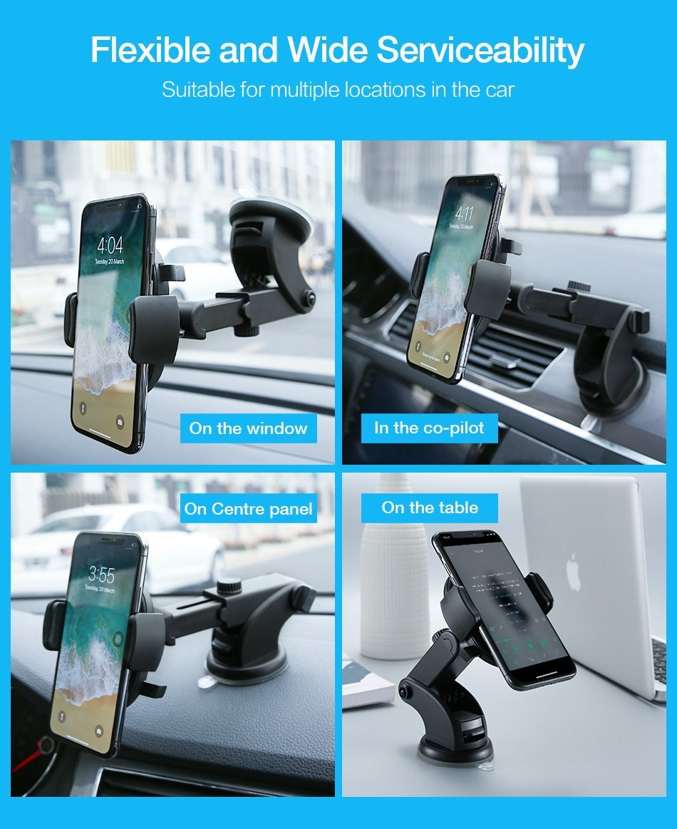 Buy Automatically Locking Windshield Phone Mount