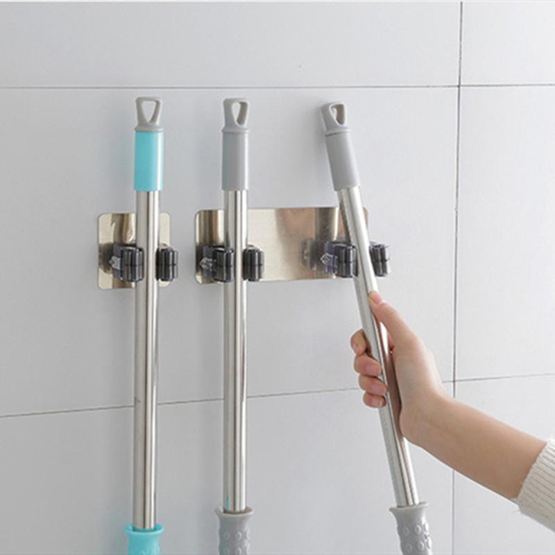 Wall Mounted Mop Organizer Holder