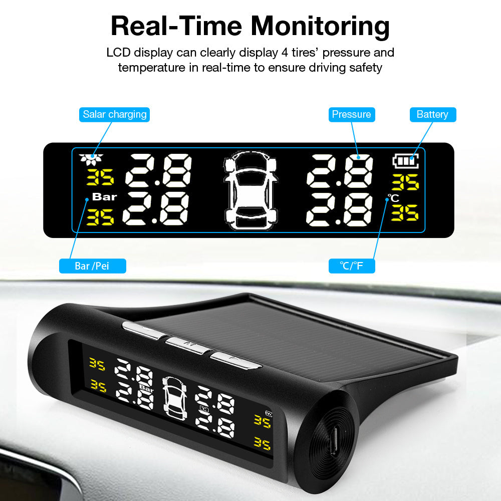 Solar Tire Pressure Monitor🔥 Semi Annual Sale - 50% OFF