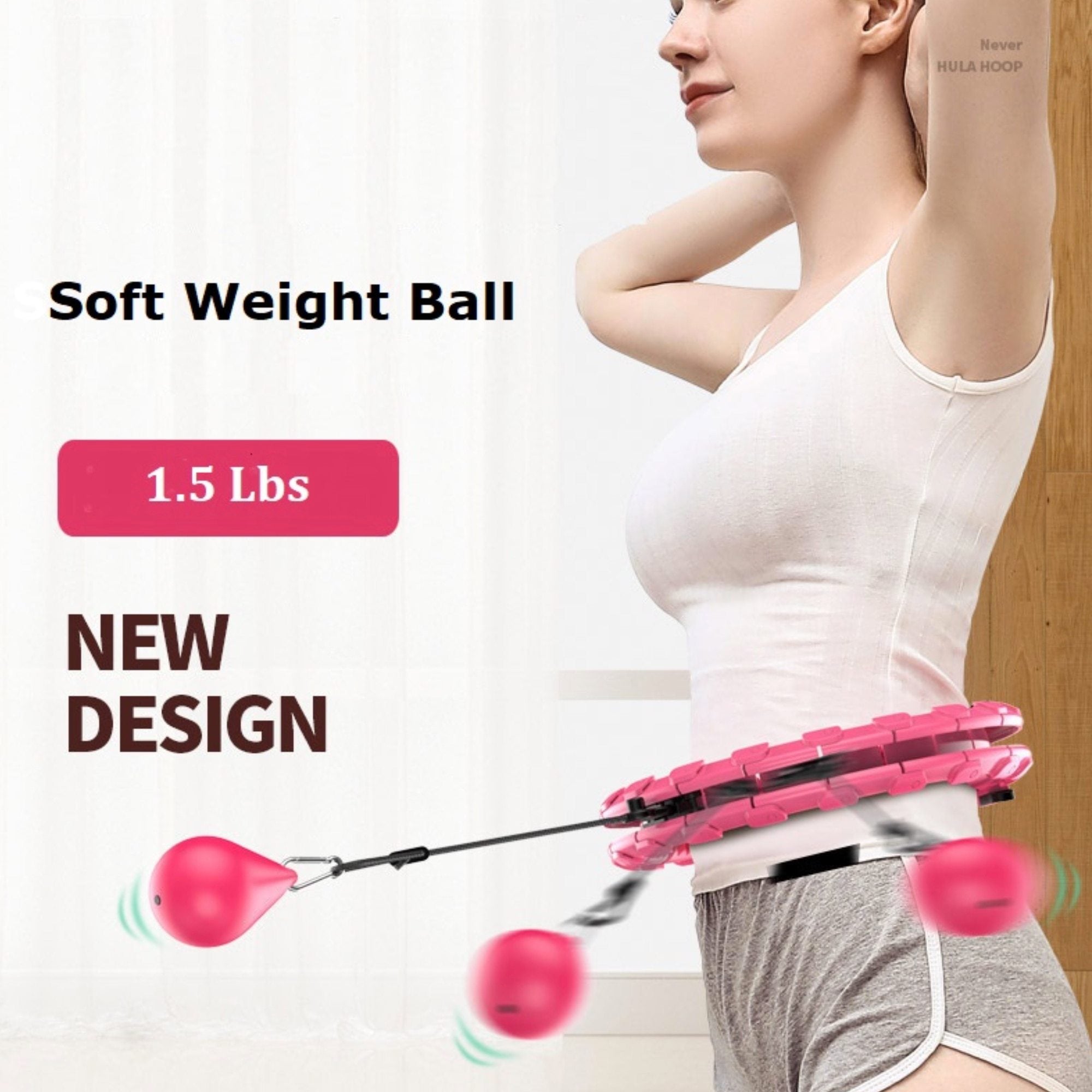 Not Fall Size Adjustable Hula Hoop