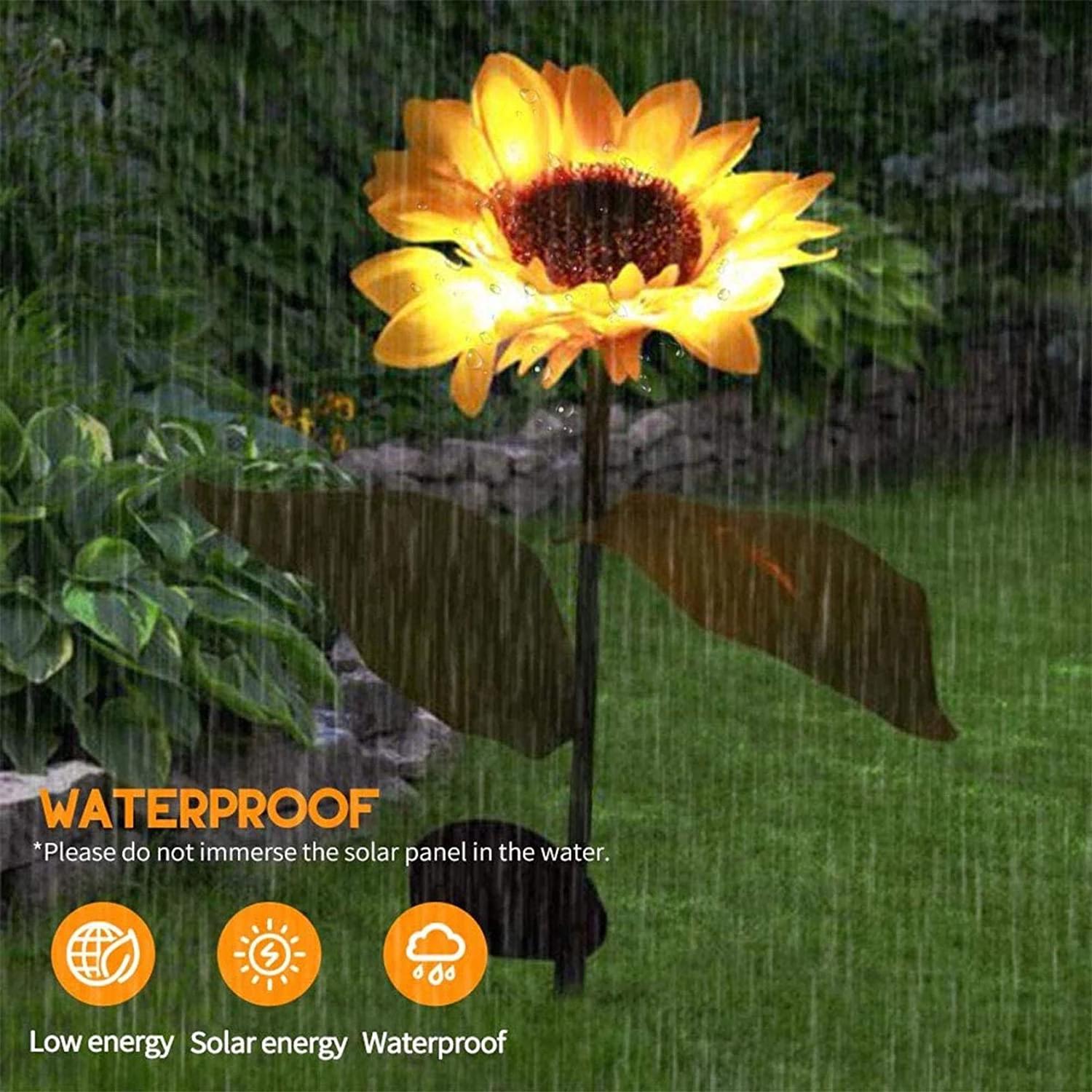 Night Light Solar Sunflower