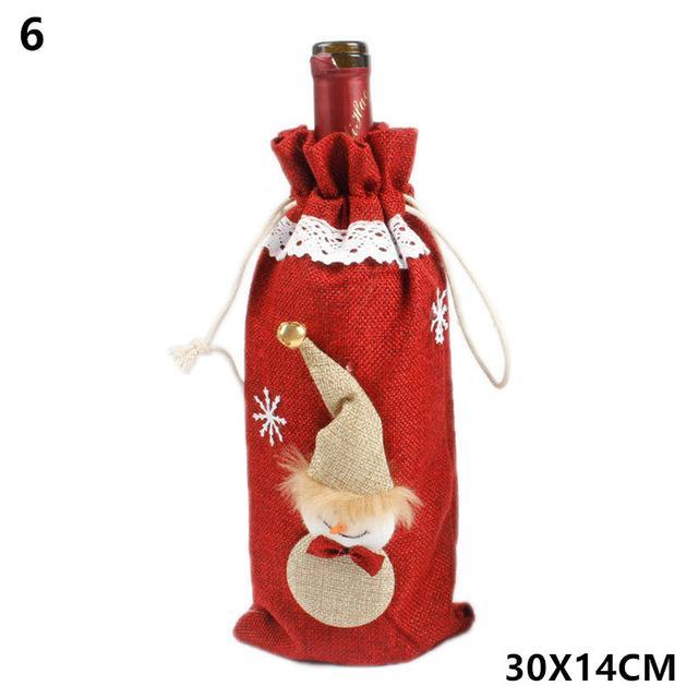 Christmas Wine Bottle Cover