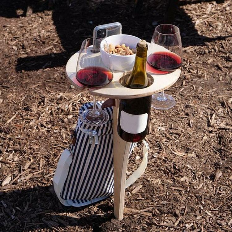 Outdoor Folding Wine Table