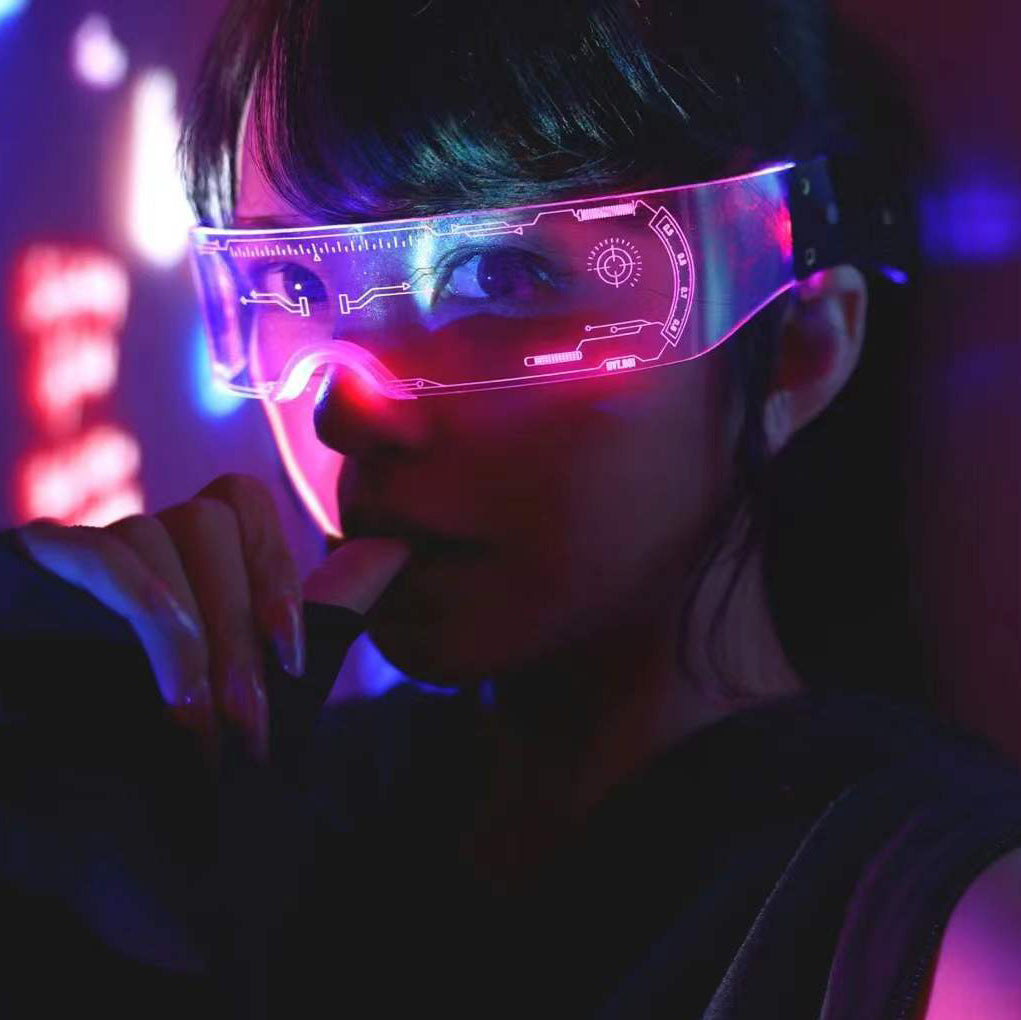 LED Cyberpunk Style Luminous Glasses