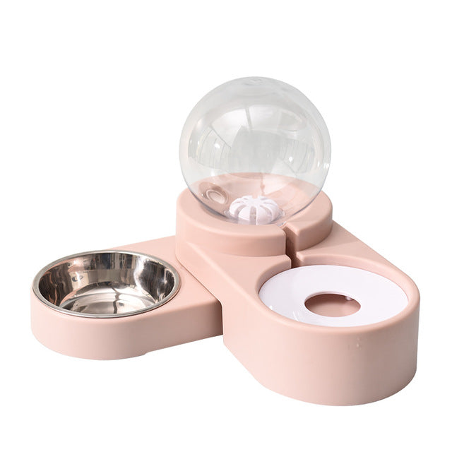 Pet Cat Dog Water Food Feeder