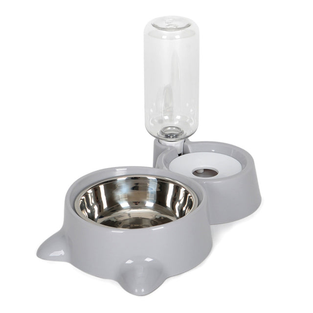 Pet Cat Dog Water Food Feeder