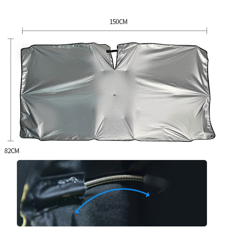 🌞Summer Funny Big Sale 50% Off -LZYoehin™Foldable Car Umbrella Sunshade Cover UV Block