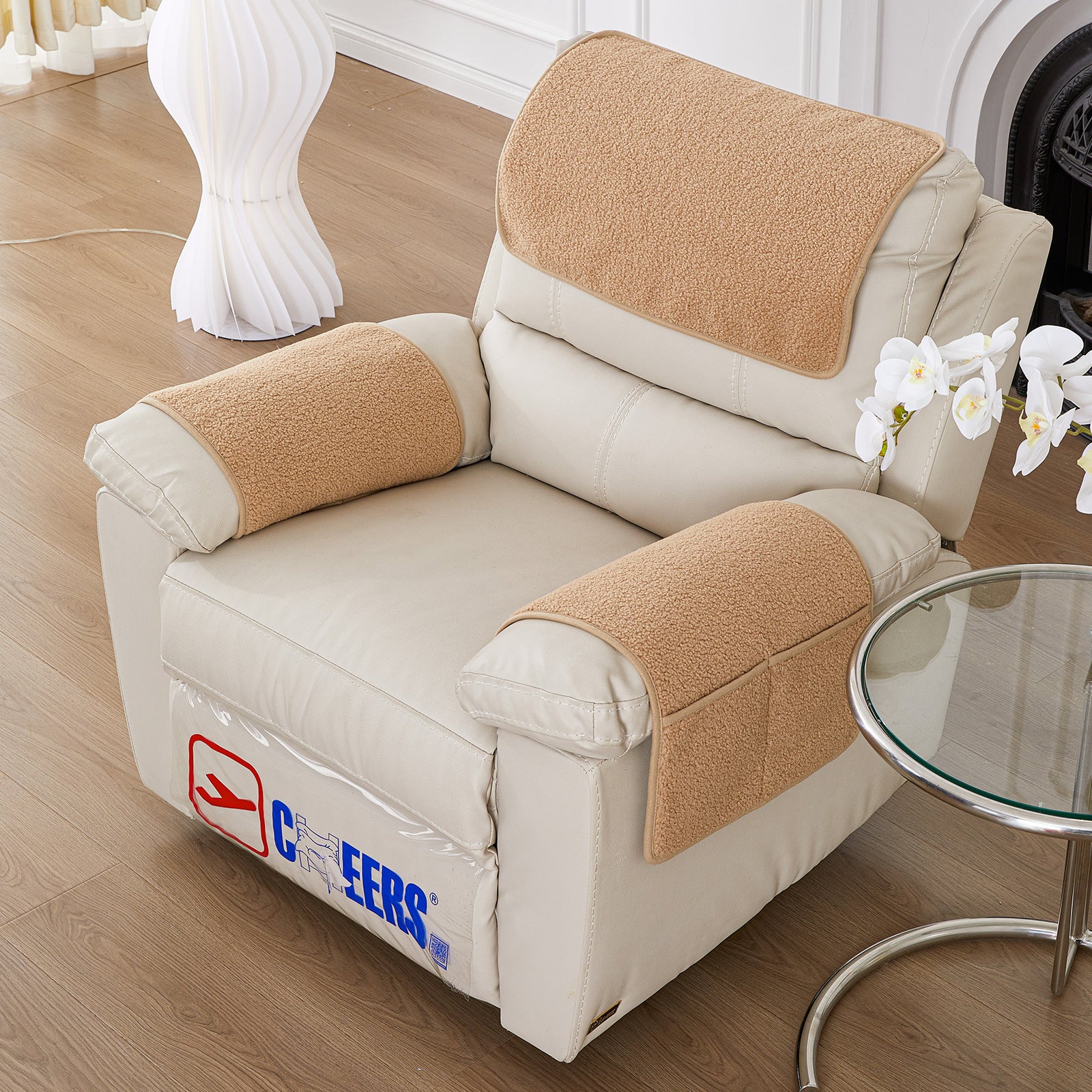 🎊Home Decoration 30% Sale - LZYoehin™Sheep Velvet Sofa Headrest Cushion Armrest Cushion