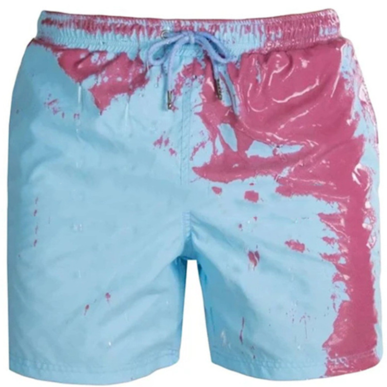 Temperature-Sensitive Color-Changing Beach Men Swimming Pants