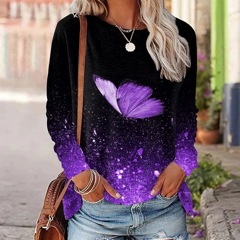 Women's T shirt Butterfly