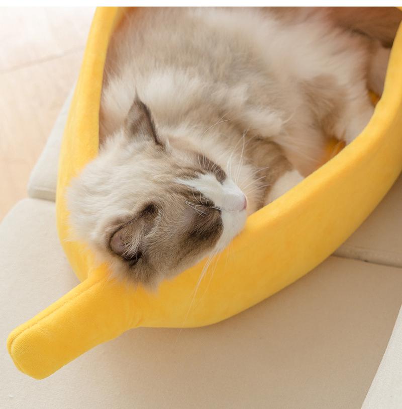 Banana Cat Bed