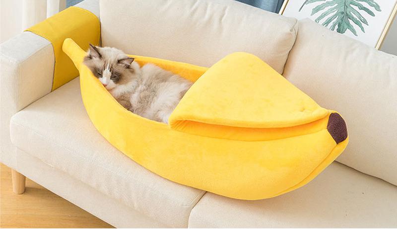 Banana Cat Bed