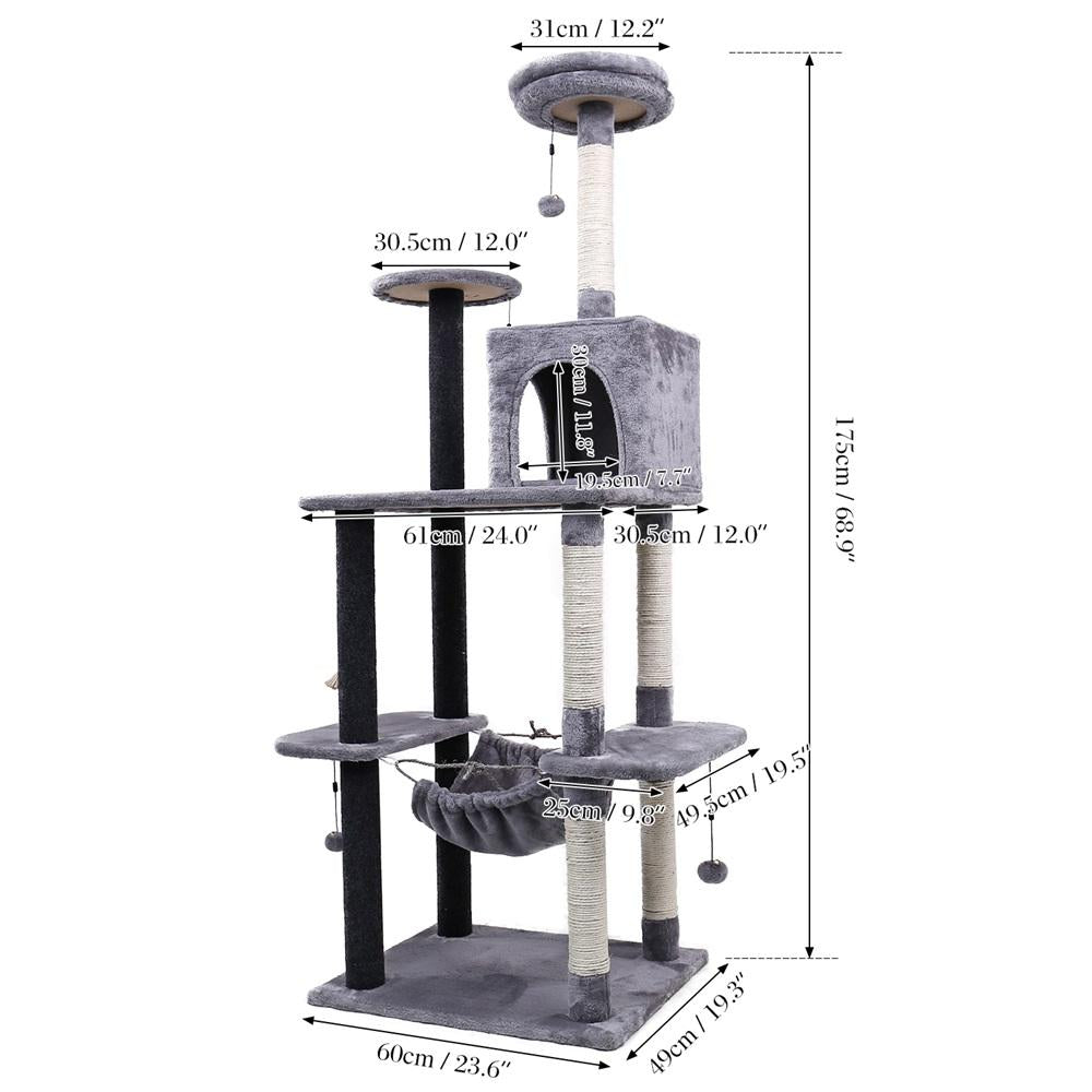 Pet Cat Tree Tower Condo House